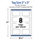 Avery Printable Tags with Sure Feed Technology, Rectangle, 2" x 3", Pre-Printed Pink Border with Red & Gold Bow Design, Matte White, Laser & Inkjet Compatible, 80 Total
